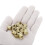 Knurled Insert Nuts, 16Pcs M8 x 10mm(L) x 10mm(OD) Thread Printing Brass Nuts Female Threaded Inserts Brass Heat Set Insert Embedment Nuts 4