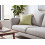 Beliani Throw Cushion CHMISTAR 45 x 45 cm Olive Green Solid 4