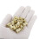 Knurled Insert Nuts, 16Pcs M8 x 16mm(L) x 10mm(OD) Thread Printing Brass Nuts Female Threaded Inserts Brass Heat Set Insert Embedment Nuts 4