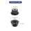 100Pcs M10 Aluminum Alloy Nylon Insert Lock Nuts, Black, Flange, Socket Head 2