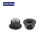 100Pcs M10 Aluminum Alloy Nylon Insert Lock Nuts, Black, Flange, Socket Head 3