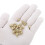 Knurled Insert Nuts, 50Pcs M3 x 6mm(L) x 5mm(OD) Thread Printing Brass Nuts Female Threaded Inserts Brass Heat Set Insert Embedment Nuts 4