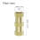 Knurled Insert Nuts, 15Pcs M6 x 20mm(L) x 8mm(OD) Thread Printing Brass Nuts Female Threaded Inserts Brass Heat Set Insert Embedment Nuts 2