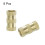 Knurled Insert Nuts, 8Pcs M8 x 20mm(L) x 10mm(OD) Thread Printing Brass Nuts Female Threaded Inserts Brass Heat Set Insert Embedment Nuts 3
