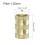 Knurled Insert Nuts, 16Pcs M8 x 16mm(L) x 10mm(OD) Thread Printing Brass Nuts Female Threaded Inserts Brass Heat Set Insert Embedment Nuts 2