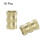 Knurled Insert Nuts, 16Pcs M8 x 16mm(L) x 10mm(OD) Thread Printing Brass Nuts Female Threaded Inserts Brass Heat Set Insert Embedment Nuts 3