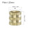 Knurled Insert Nuts, 16Pcs M8 x 10mm(L) x 10mm(OD) Thread Printing Brass Nuts Female Threaded Inserts Brass Heat Set Insert Embedment Nuts 2