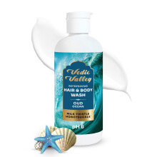 Vedic Valley Oud Ocean Gel de Ducha y Cabello con Cardo Mariano y Madreselva | Gel Sin Parabenos para Hombres y Mujeres