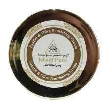Crème Nourrissante Khadi Pure Gramodyog Sandal Et Olive, 50G