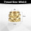 100pcs M5 Threaded Inserts Brass Heat Set Insert M5x5mm, OD 7mm Knurled Insert Nuts, 3D Printing Brass Nuts Female Threaded Inserts Nuts 2