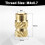 30pcs M4 Threaded Inserts Brass Heat Set Insert M4x10mm, OD 6mm Knurled Insert Nuts, 3D Printing Brass Nuts Female Threaded Inserts Nuts 2