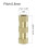 Knurled Insert Nuts, 15Pcs M5 x 20mm(L) x 7mm(OD) Thread Printing Brass Nuts Female Threaded Inserts Brass Heat Set Insert Embedment Nuts 2