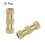 Knurled Insert Nuts, 15Pcs M5 x 20mm(L) x 7mm(OD) Thread Printing Brass Nuts Female Threaded Inserts Brass Heat Set Insert Embedment Nuts 3