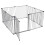 Safetots (144cm x 144cm, Grey) Safetots Premium Multi Panel Play Den 6
