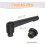 4Pcs M6 Adjustable Knobs Handle Female Thread Push Button Ratchet Quick Release Locking Rotating Bolt for Lathe Machinery, Black 2
