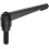 M12 x 32mm Adjustable Knobs Handle Male Thread Push Button Ratchet Quick Release Locking Rotating Bolt for Lathe Machinery, Black 3
