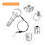 1/2" x 0.5" Quick Release Pin, 1 Pcs, Silver, Stainless Steel 304 3