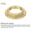 G1/2 Pipe Fitting Hex Flange Lock Nut Locknut Female Threaded Fastening Thin Nut for Plumbing Fixed, Brass 2Pcs 3