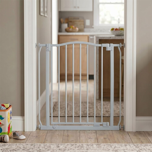 Safetots (Matt Grey, 143cm - 152cm) Safetots Extra Tall Curved Top Gate 1