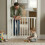 Safetots (White, 97cm - 105cm) Safetots Wooden Elegance Gate 6