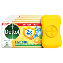 Jabón de Baño Dettol Limón Fresco con 12 Horas de Frescura