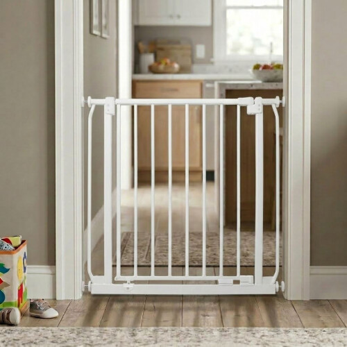 Safetots (Matt White, 125cm - 134cm) Safetots Extra Tall Elite Safety Gate 1