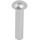 100pcs M5 x 20mm Aluminum Half Round Head Solid Rivet Fastener Silver Tone 3