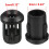 50Pcs Lamp Socket Light-emitting Diode Holder Clip Bezel Mount 3mm LED Holders Panel Display Plastic Black 3