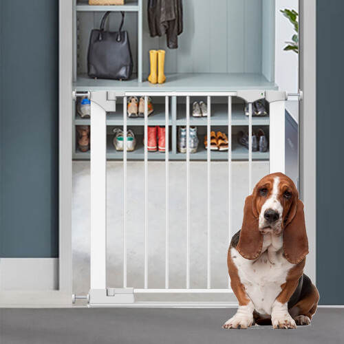 (Blanco, 96cm - 103cm) Bettacare Puerta para Perros SafeStep 1