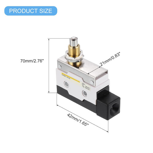 Limit Switch Roller Plunger D4MC-5000 Mount 1NC+1NO 3D Printer Door Switch Metal Momentary Switch 4 Pcs 1