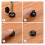 150Pcs Plastic Hinged Screw Cover Caps, Black/White 3