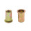 10Pcs 1/2-13 UNC Car Flat Head Rivet Nut Insert Bronze Tone 4