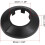 32mm Pipe Cover Decoration PP Plastic Water Pipe Escutcheon Black 8pcs 3