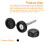 150Pcs Plastic Hinged Screw Cover Caps, Black/White 4