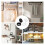 150Pcs Plastic Hinged Screw Cover Caps, Black/White 6