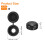 150Pcs Plastic Hinged Screw Cover Caps, Black/White 2