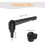1Pcs M6 x 12mm Adjustable Knobs Handle Male Thread Push Button Ratchet Quick Release Locking Rotating Bolt for Lathe Machinery, Black 2