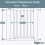 Safetots (White, 71cm - 79cm) Safetots Wooden Elegance Gate 3