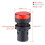 10Pcs Red Green Indicator Light AC/DC 110V, 22mm Panel Mount, for Electrical Control Panel, HVAC, DIY Projects 2