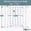 Safetots (White, 63cm - 71cm) Safetots Wooden Elegance Gate 3