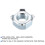Weld Nuts, M5-0.8 Square UNC Carbon Steel Machine Screw Silver 10Pcs 4