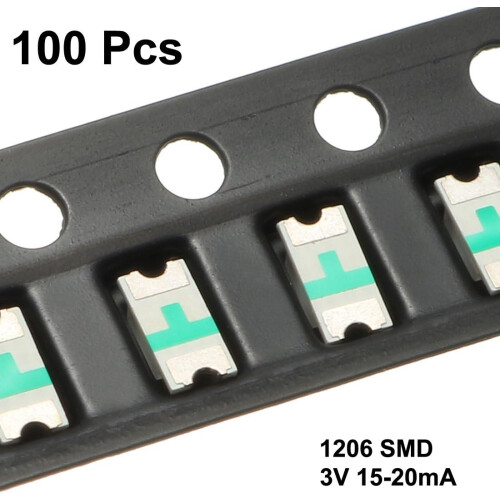 100 pcs 1206 Surface Mounted Devices Blue LED Diode Lights Lighting Bulb Lamps Electronics Components Light Emitting Diodes 1