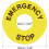 20 Pcs 22mm Inner Diameter Emergency Stop Sign for Push Button Switch Replacement 3