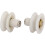 23mm Dia Plastic Wheel Sliding Door Window Rolling Rollers Pulleys 5pcs 2