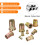 200Pcs Rivet Nut Flat Head, M4 Carbon Steel Threaded Insert Nuts Knurled Body 4
