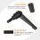 4Pcs M6 x 16mm Adjustable Knobs Handle Male Thread Push Button Ratchet Quick Release Locking Rotating Bolt for Lathe Machinery, Black 4