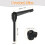 4Pcs M6 x 60mm Adjustable Knobs Handle Male Thread Push Button Ratchet Quick Release Locking Rotating Bolt for Lathe Machinery, Black 2