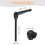 M8 x 100mm Adjustable Knobs Handle Male Thread Push Button Ratchet Quick Release Locking Rotating Bolt for Lathe Machinery, Black 2