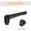 4Pcs M5 Adjustable Knobs Handle Female Thread Push Button Ratchet Quick Release Locking Rotating Bolt for Lathe Machinery, Black 2