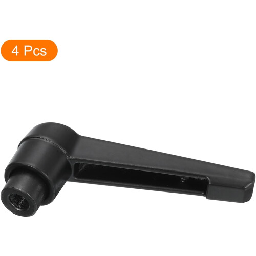 4Pcs M5 Adjustable Knobs Handle Female Thread Push Button Ratchet Quick Release Locking Rotating Bolt for Lathe Machinery, Black 2